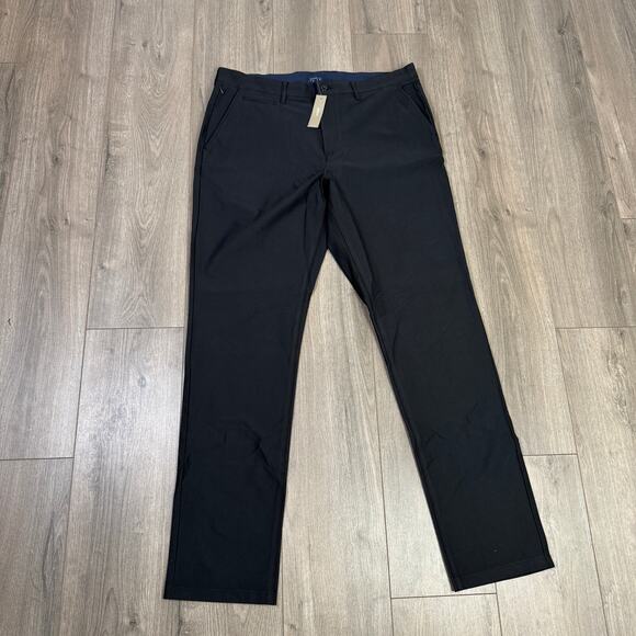 J.Crew Performance 1040 Athletic Tapered-Fit Tech Pants Mens 36x34 Black Stretch - Picture 4 of 10